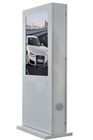 방수 터치스크린 간이 건축물 공기 LCD 냉각 디스플레이 디지털 방식으로 자유로운 서 있는 옥외 Signage IP65
