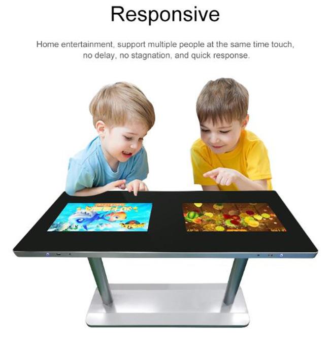 광고 방송 디스플레이 비디오 키오스크를 만나기 위한 안드로이드 / 윈도우 지능형 터치 이중 화면 상호 작용하는 커피 테이블