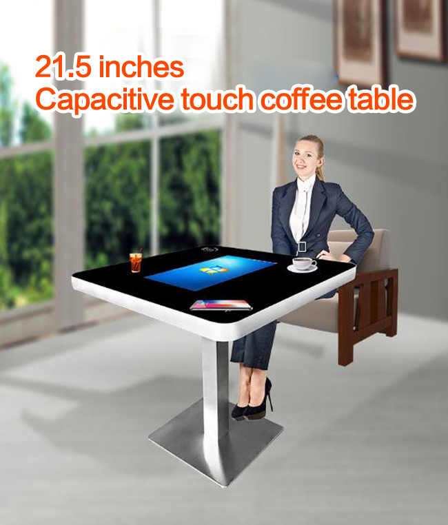 커피를 위한 터치 테이블 와이파이 안드로이드 / 윈도즈 시스템 LCD 키오스크 상호 작용하는 다중 상부 커피 지능형 터치 스크린 테이블