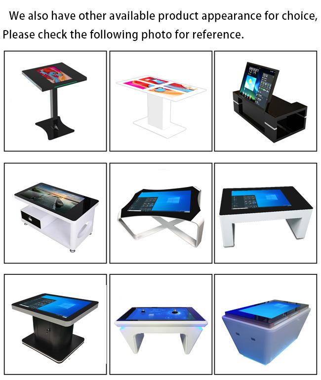 커피 바 테이블 / 회의를 위한 다중 터치 스크린 키오스크를 광고하는 현명한 터치스크린 테이블 LCD