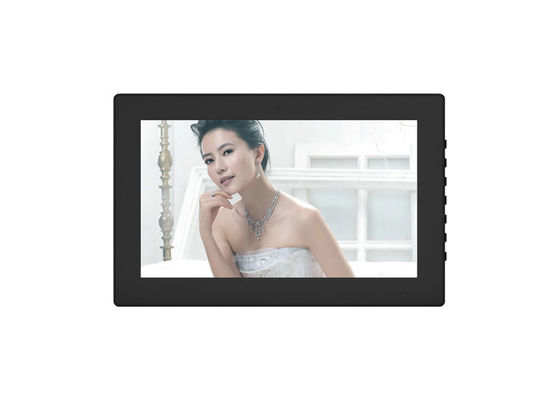 금속 프레임 14 인치 인간 센서 디지털 사진 프레임 OSD 및 원격 제어장치