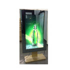 실내 서 있는 디지털 방식으로 Signage 간이 건축물 LCD 마술 광고 똑똑한 터치스크린 거울 간이 건축물