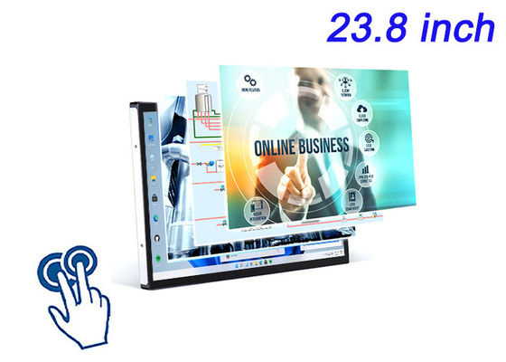 23.8인치 윈도우 터치 임베디드 스크린 디지털 사이니지, 인터랙티브 화이트보드, 레스토랑 테이블탑 주문 및 보안 모니터링