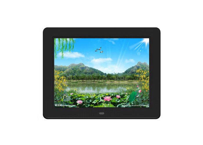 고해상도 12인치 화이트 컬러 디지털 사진 프레임, 멀티 OSD 언어 및 1*USB2.0 I/O 인터페이스