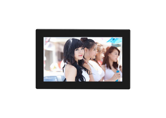 검은 색 9 인치 LCD 디스플레이 디지털 사진 액자