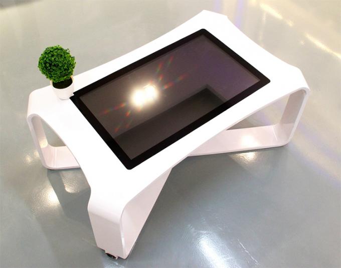 43 인치 식당 안드로이드 키오스크 태블릿 가지고 다닐 수 있는 상호 작용하는 테이블