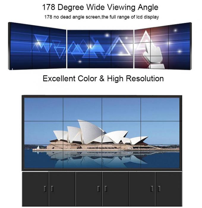 3X3 삼성 700nits HD 3.9mm 지면 대 상업적인 지도된 역광선 lcd 벽 전시
