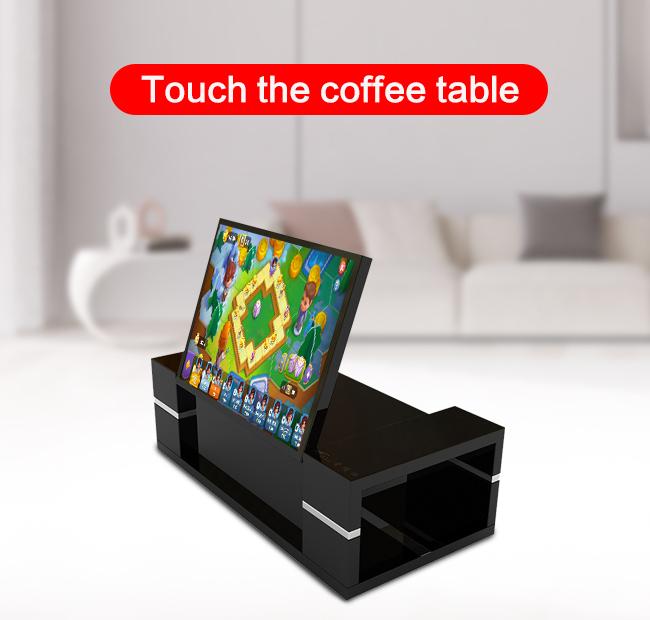 터치 스크린과 새로운 모델 43 인치 안드로이드 상호 작용하는 현명한 커피 테이블