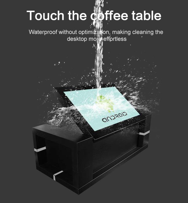 터치 스크린과 새로운 모델 43 인치 안드로이드 상호 작용하는 현명한 커피 테이블