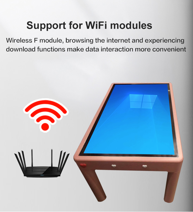 지능형 터치 상호작용 화면 테이블 전기 용량 멀티미디어 터치는 터치 스크린 커피 테이블을 단번에 제의합니다